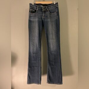 Women buckle black jeans